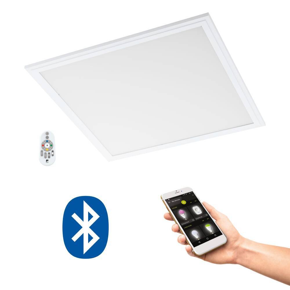 Eglo SALOBRENA-C Lámpara de Techo LED Blanca, 1 luz, Mando a distancia main product photo
