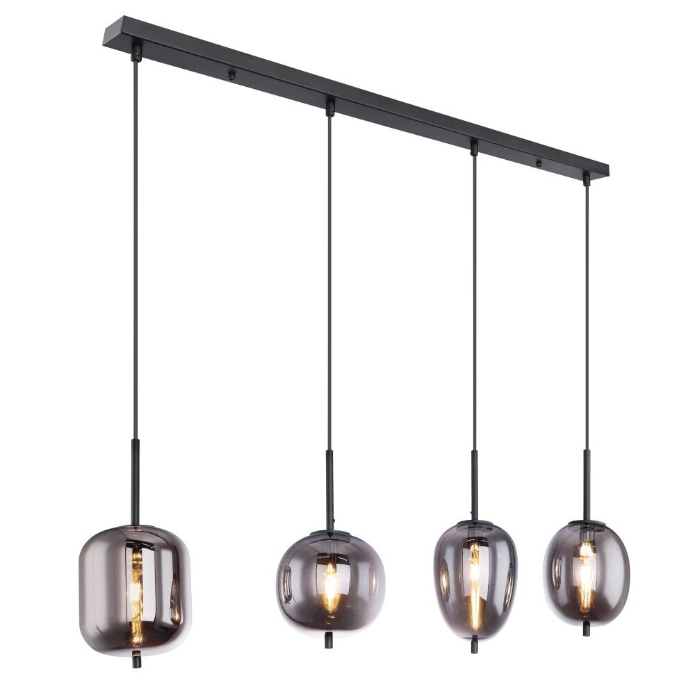 Lámpara Colgante Globo BLACKY Negro, 4 luces main product photo