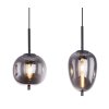 Lámpara Colgante Globo BLACKY Negro, 4 luces