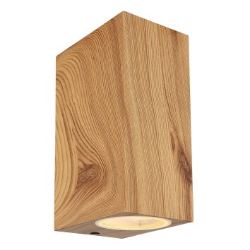 Globo VERONIKA Aplique para exterior Color madera, 2 luces