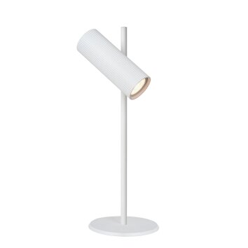 Lucide CLUBS Lámpara de mesa Blanca, 1 luz