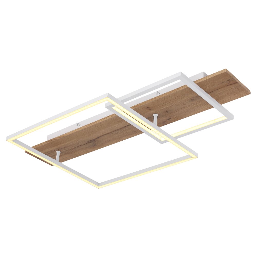 Globo VANNI Lámpara de Techo LED Color madera, Blanca, 1 luz main product photo