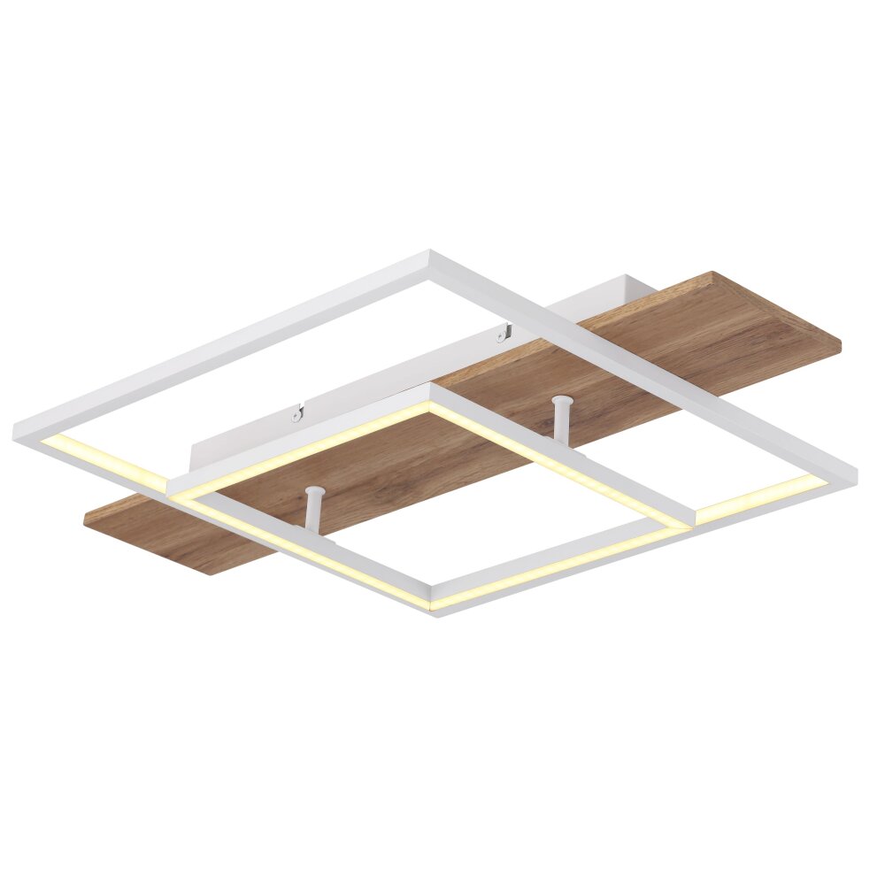 Globo VANNI Lámpara de Techo LED Color madera, Blanca, 1 luz main product photo