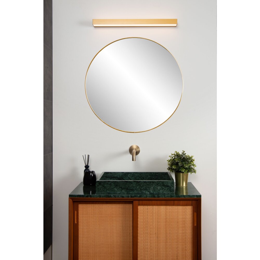 Lucide ALEXA Lámpara de espejos LED dorado, Latón, 1 luz main product photo