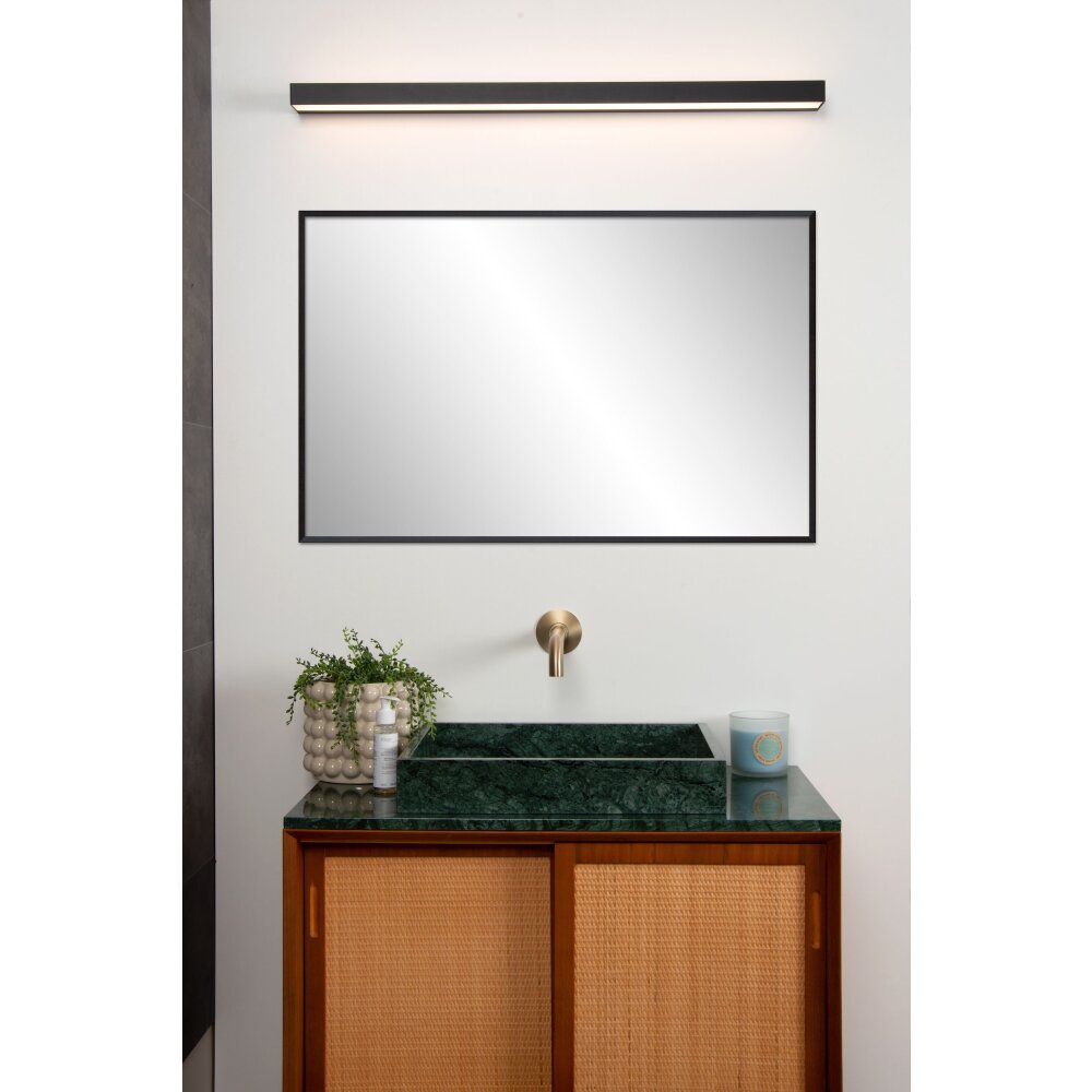 Lucide ALEXA Lámpara de espejos LED Negro, 1 luz main product photo