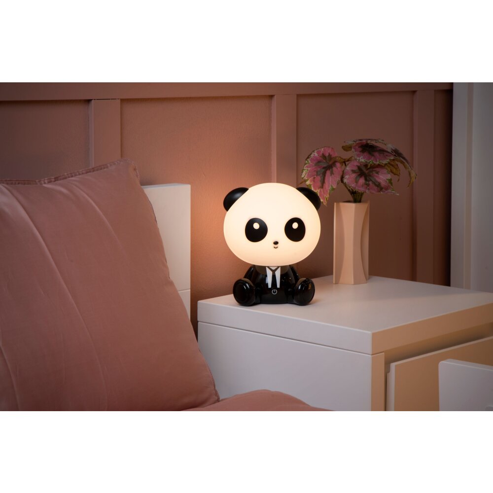 Lucide DODO PANDA Lámpara de mesa LED Negro, 1 luz main product photo