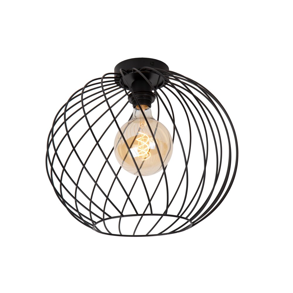 Lucide DANZA Lámpara de Techo Negro, 1 luz main product photo