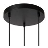 Lucide FILOX Lámpara Colgante Negro, 3 luces