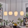Verbania Lámpara Colgante Blanca, 4 luces