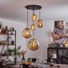 Verbania Lámpara Colgante Latón, Negro, 5 luces