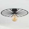 Carqueja Lámpara de Techo Negro, 1 luz