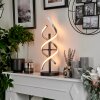 Khovet Lámpara de mesa LED Negro, 1 luz