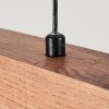 Salmi Lámpara Colgante LED Marrón, Color madera, Negro, 1 luz