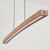 Salmi Lámpara Colgante LED Marrón, Color madera, Negro, 1 luz