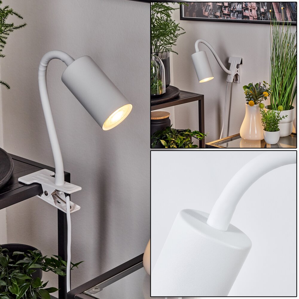 Javel Lámpara con pinza Blanca, 1 luz main product photo