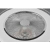 Reality Sandfjord Ventilador de techo LED Cromo, 1 luz, Mando a distancia