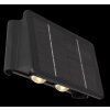 Globo SOLAR Aplique para exterior LED Negro, 1 luz