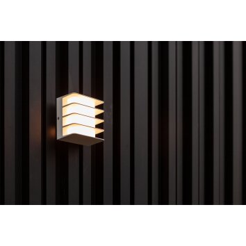 Lutec Gridy Aplique para exterior LED Blanca, 1 luz