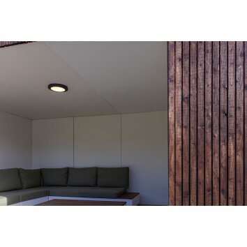 Lutec Kayah Lámpara de techo para exterior LED Antracita, 1 luz