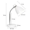 Steinhauer Spring Lámpara de mesa Blanca, 1 luz