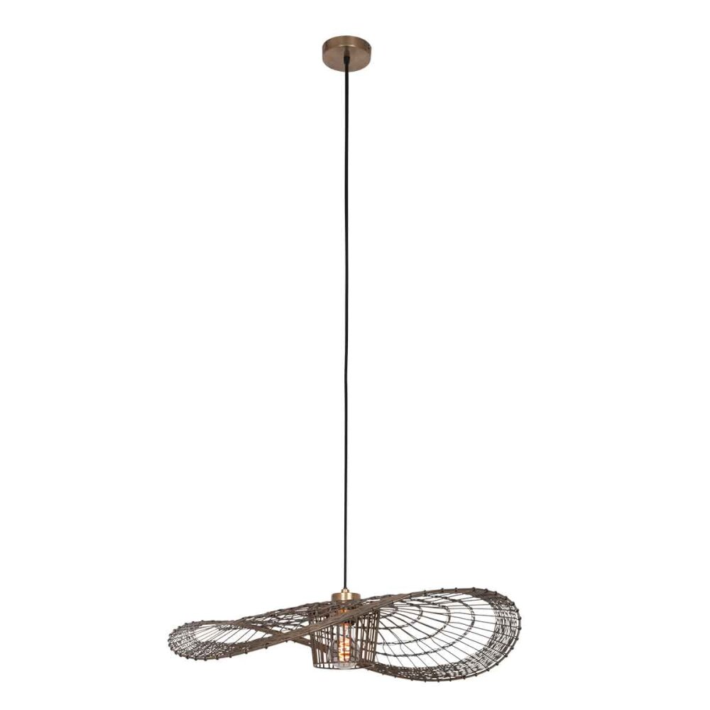 Steinhauer Chapeau Lámpara Colgante Bronce, 1 luz main product photo