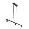 Steinhauer Stang Lámpara Colgante Negro, 3 luces