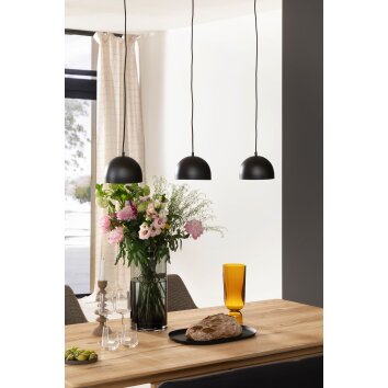 SCHÖNER WOHNEN-Kollektion Kia Lámpara Colgante Negro, 3 luces