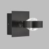 SCHÖNER WOHNEN-Kollektion Lense Aplique LED Negro, 1 luz
