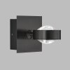 SCHÖNER WOHNEN-Kollektion Lense Aplique LED Negro, 1 luz
