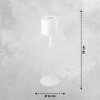 SCHÖNER WOHNEN-Kollektion Sun Lámpara de mesa LED Blanca, 1 luz, Cambia de color