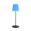 SCHÖNER WOHNEN-Kollektion Talent Lámpara de mesa LED Antracita, 1 luz, Mando a distancia, Cambia de color