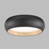 SCHÖNER WOHNEN-Kollektion Wood Lámpara de Techo LED Color madera, Negro, 1 luz