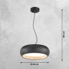 SCHÖNER WOHNEN-Kollektion Wood Lámpara Colgante LED Color madera, Negro, 1 luz