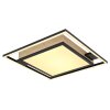 Globo JORRY Lámpara de Techo LED Color madera, Negro, 1 luz, Mando a distancia