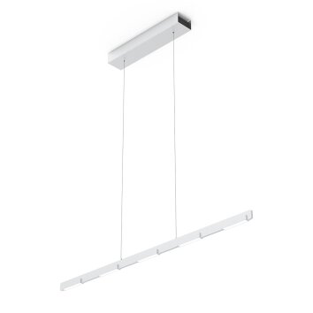 Steinhauer Bloc Lámpara Colgante LED Acero bruñido, 7 luces