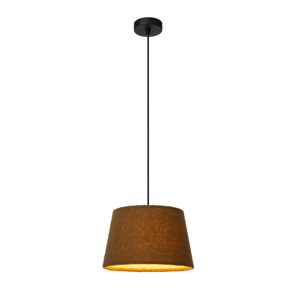 Lucide WOOLLY Lámpara Colgante Negro, 1 luz main product photo