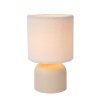 Lucide WOOLLY Lámpara de mesa Beige, 1 luz