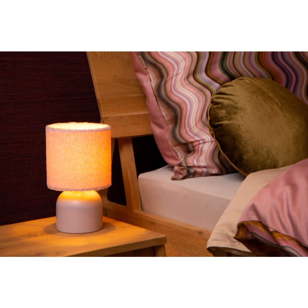 Lucide WOOLLY Lámpara de mesa Rosa, 1 luz main product photo