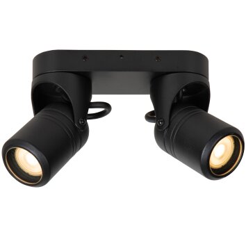 Lucide NIORT Lámpara de techo para exterior Negro, 2 luces