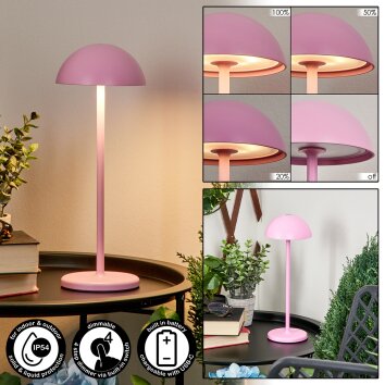 Pelaro Lámpara de mesa LED Rosa, 1 luz