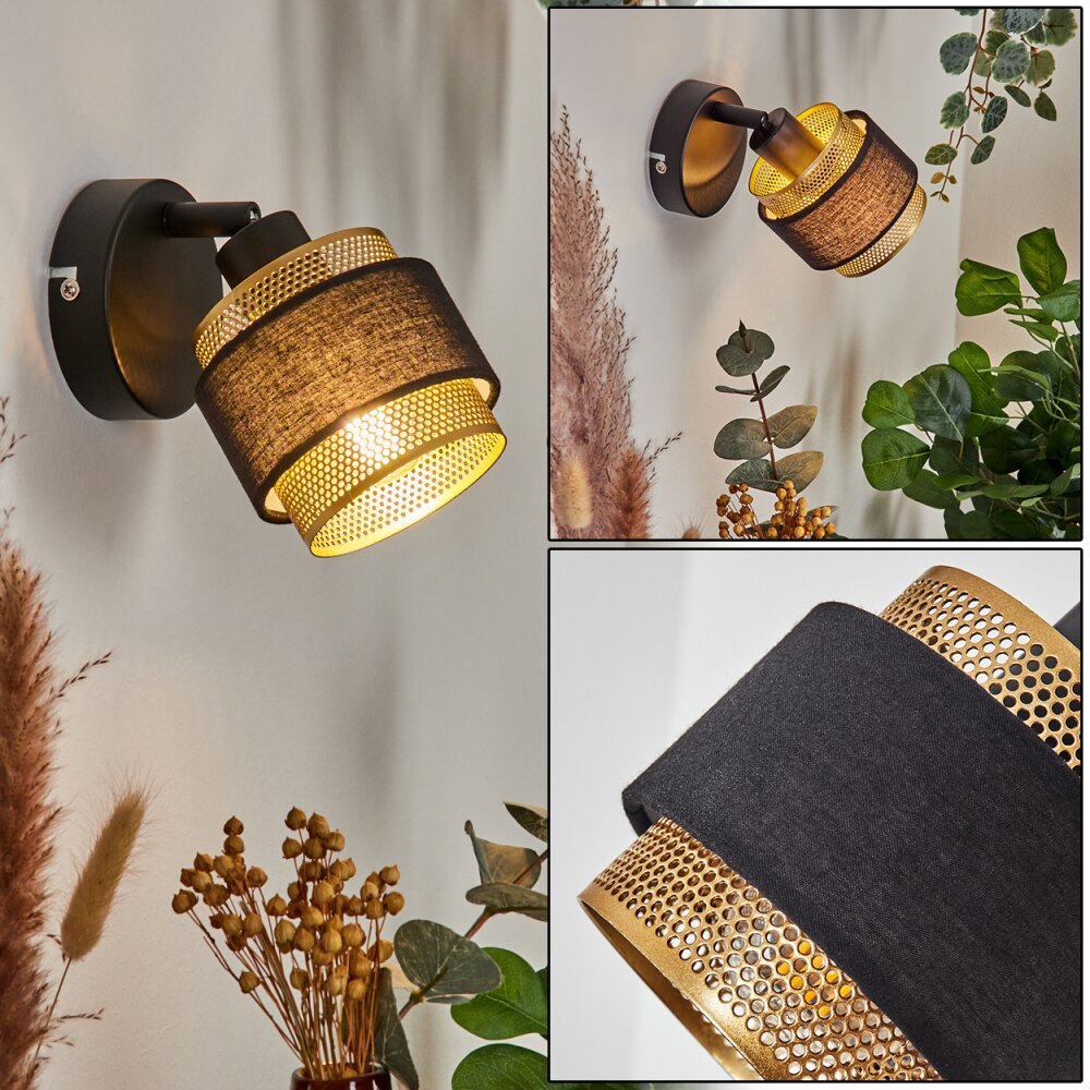 Cottard Aplique Negro, 1 luz main product photo