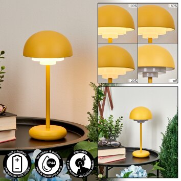 Bellange Lámpara de mesa LED Amarillo, 1 luz