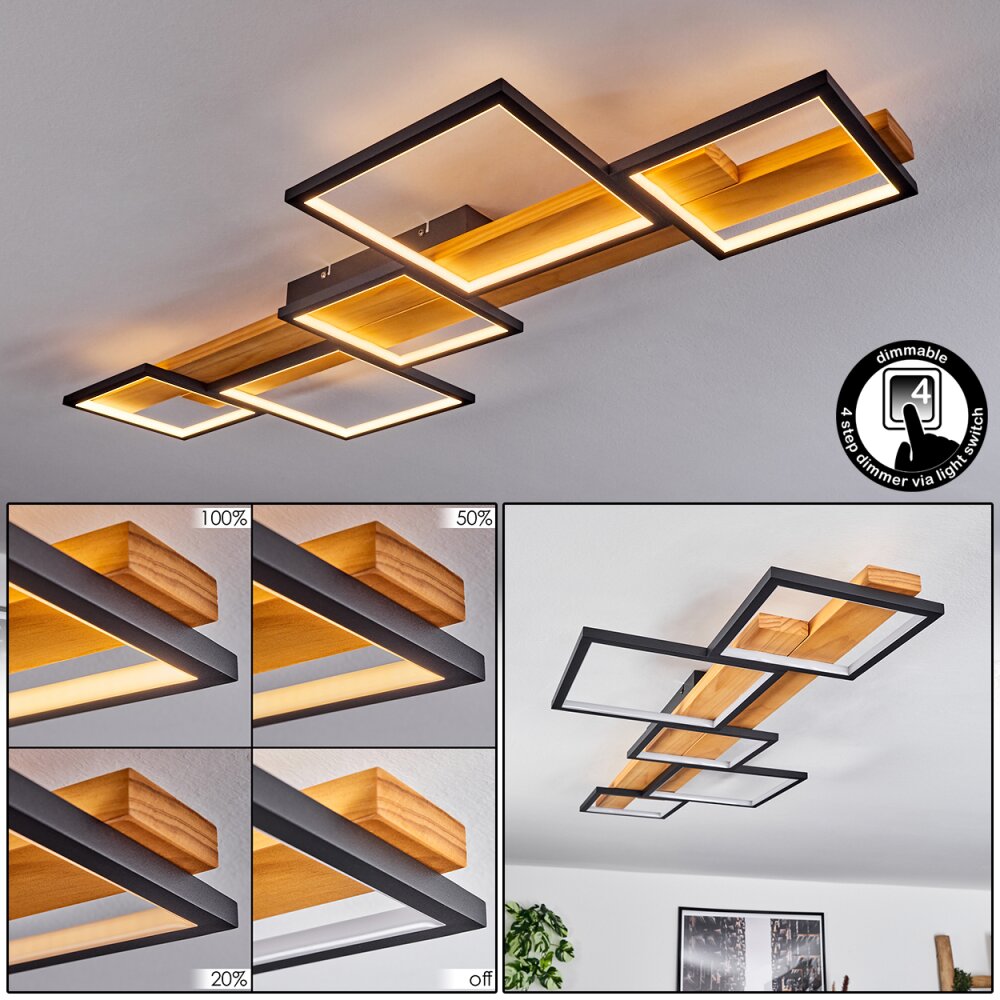 Pompu Lámpara de Techo LED Negro, 1 luz main product photo