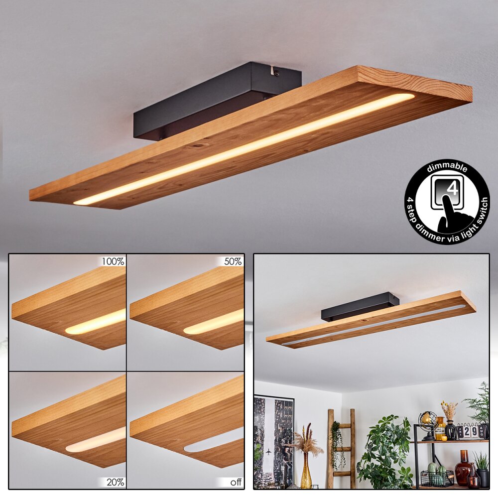 Adak Lámpara de Techo LED Negro, 1 luz main product photo