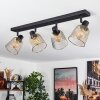 Guitton Lámpara de Techo Negro, 4 luces