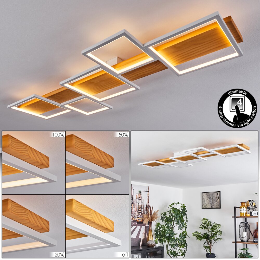Pompu Lámpara de Techo LED Blanca, 1 luz main product photo