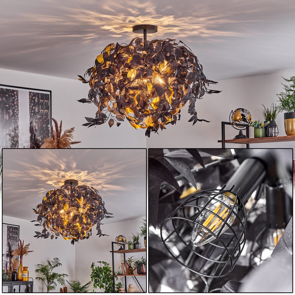 Kallax Lámpara de Techo Negro, 3 luces main product photo