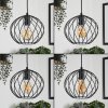 Miton Lámpara Colgante Negro, 3 luces