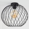 Miton Lámpara de Techo Negro, 1 luz