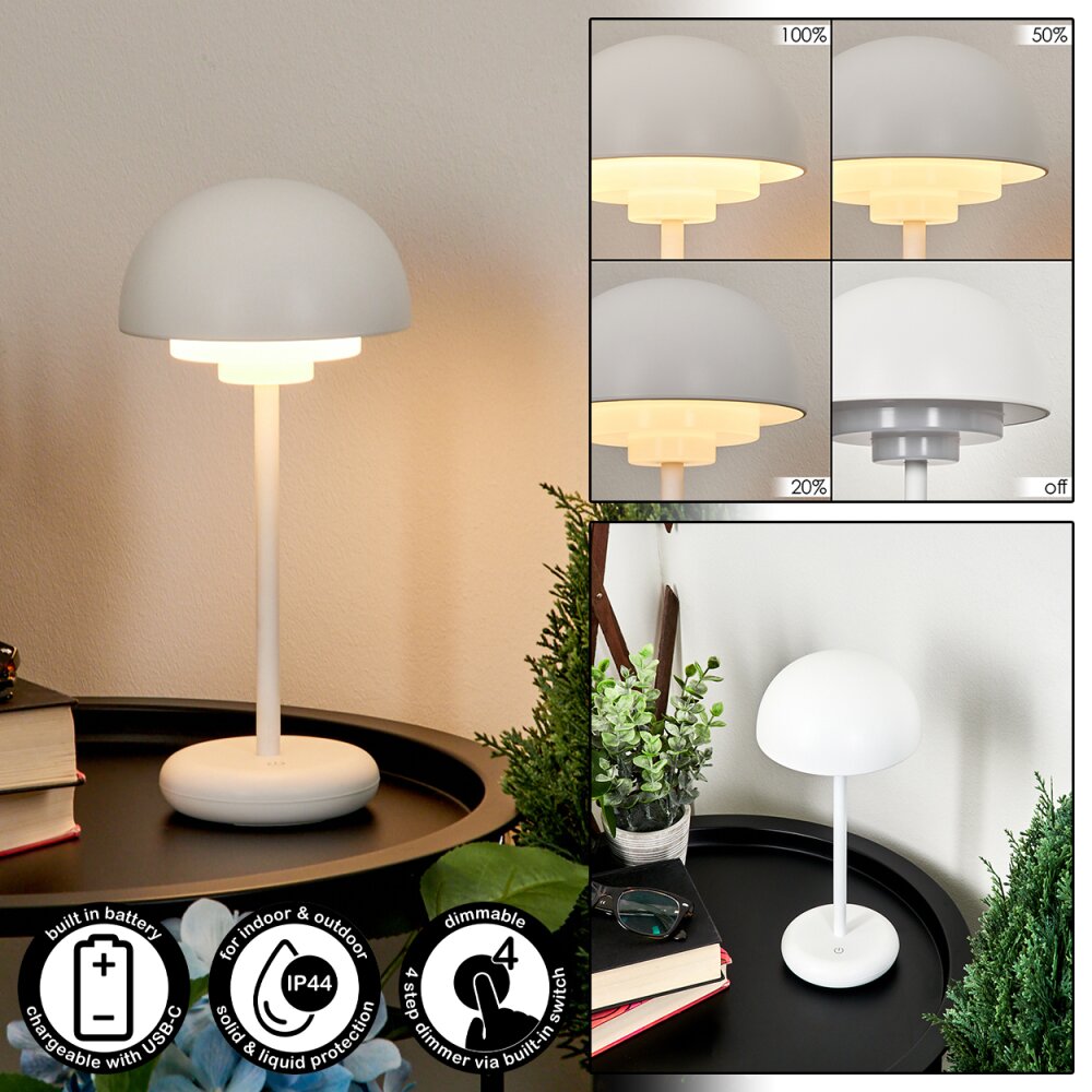 Bellange Lámpara de mesa LED Blanca, 1 luz main product photo